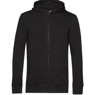 Sudadera orgánica con capucha y cremallera