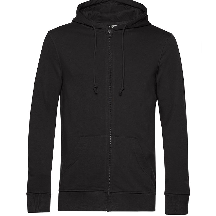 Sudadera orgánica con capucha y cremallera