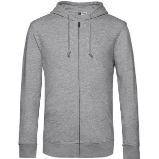 Sudadera orgánica con capucha y cremallera
