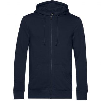 Sudadera orgánica con capucha y cremallera
