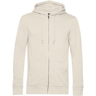 Sudadera orgánica con capucha y cremallera