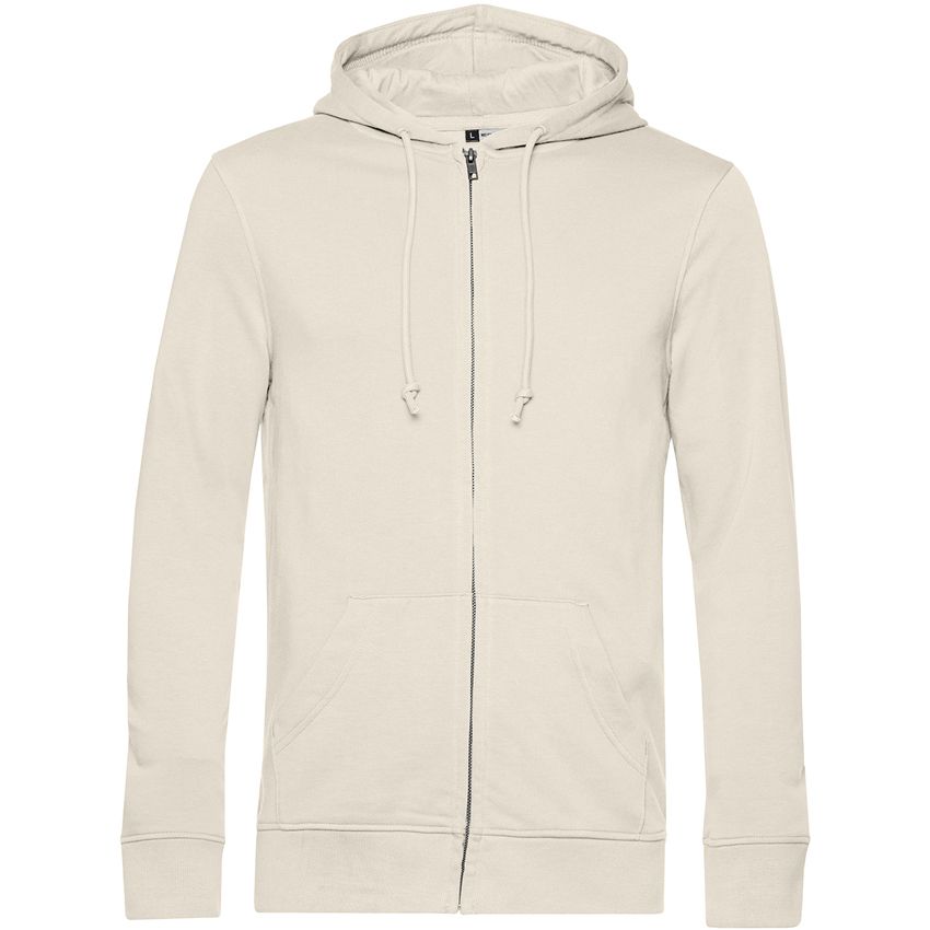 Sudadera orgánica con capucha y cremallera