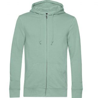 Sudadera orgánica con capucha y cremallera