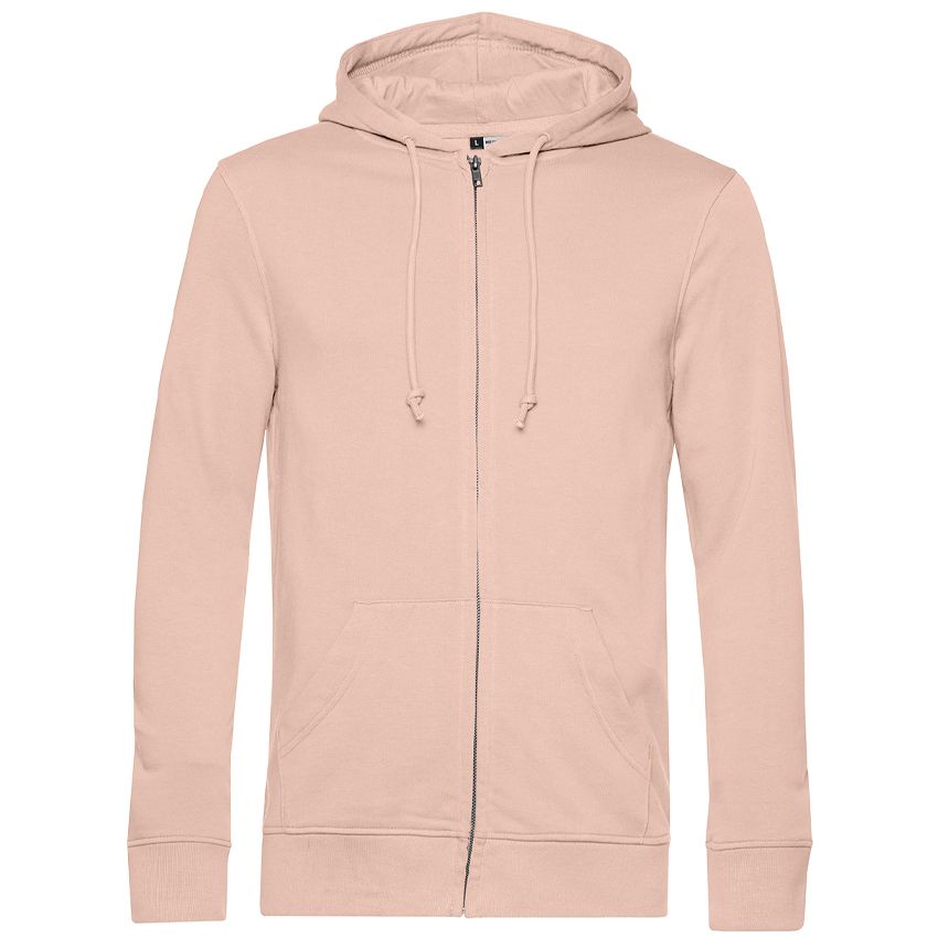 Sudadera orgánica con capucha y cremallera