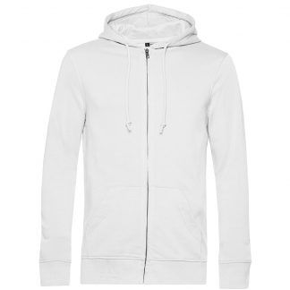Sudadera orgánica con capucha y cremallera