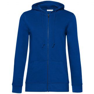 Sudadera orgánica con capucha y cremallera mujer