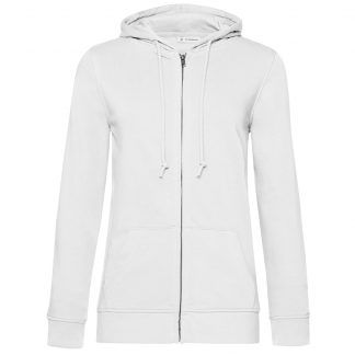 Sudadera orgánica con capucha y cremallera mujer